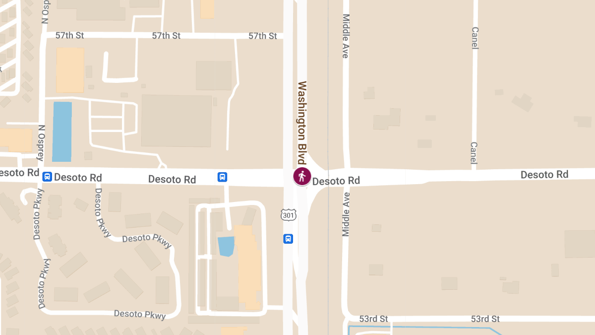 Hit-and-Run Crash with Injuries on N Washington Blvd Near Desoto Rd