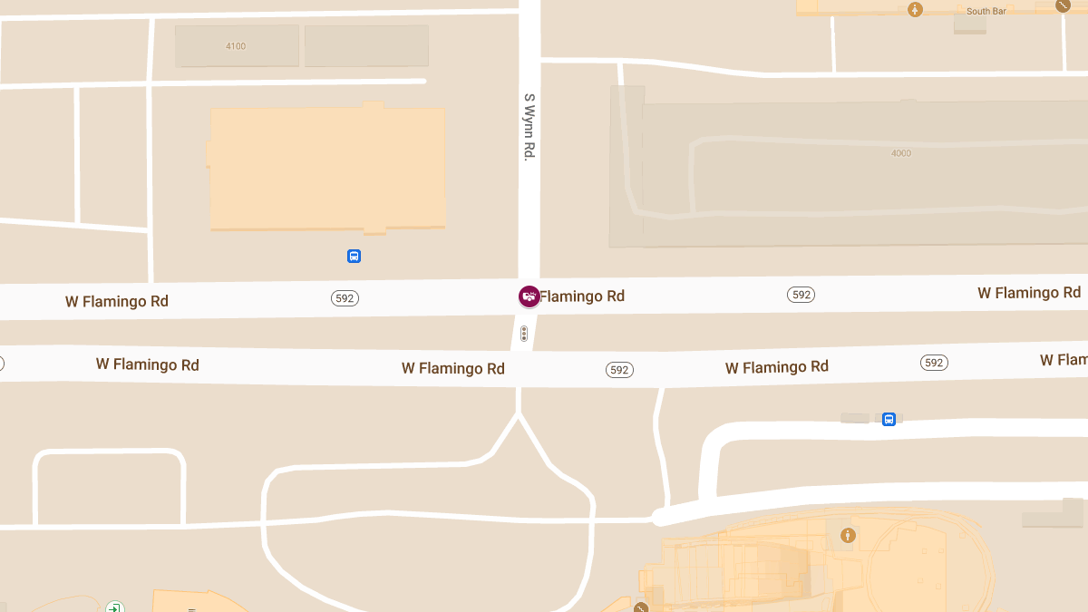 Injuries Reported in Accident at W Flamingo Rd & Wynn Rd