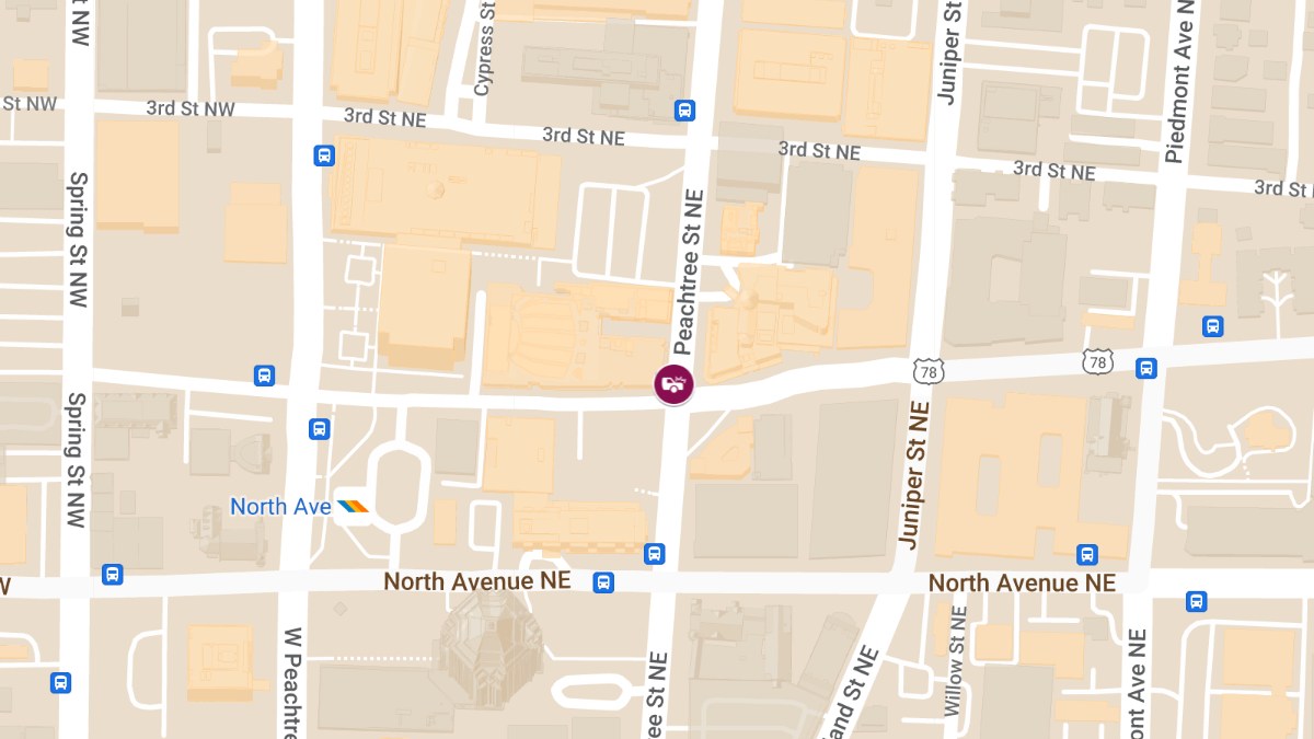 Injuries Reported in Collision at 640 Peachtree St NE