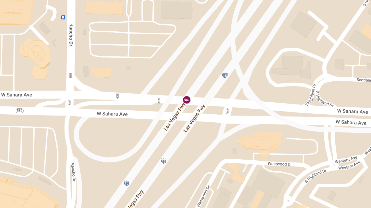 Injuries Reported in Collision at Sahara Ave & I-15 NB On-Ramp