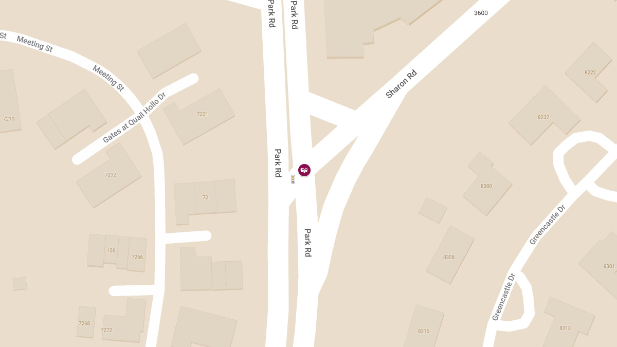 Injuries Reported in Collision at Sharon Rd & Park Rd