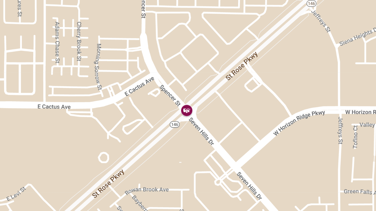 Injuries Reported in Collision at St Rose Pkwy & Spencer St