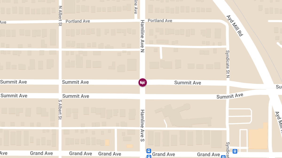 Injuries Reported in Collision at Summit Ave & Hamline Ave N