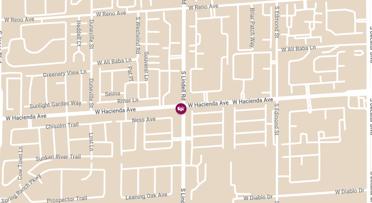 Injuries Reported in Collision at W Hacienda Ave & Lindell Rd