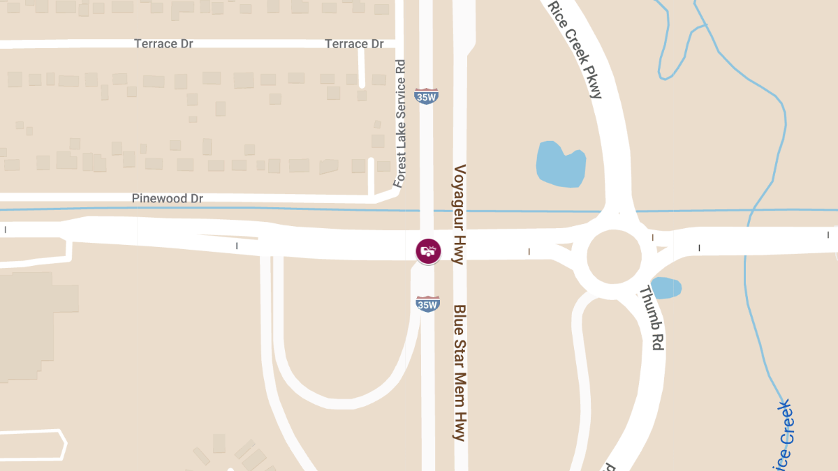 Injuries Reported in Collision on I-35W N at County Rd I W
