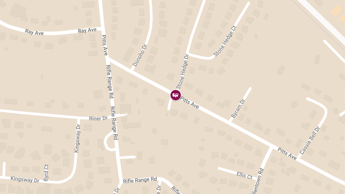 Injuries Reported in Collsion at Pitts Ave & Stone Hedge Dr