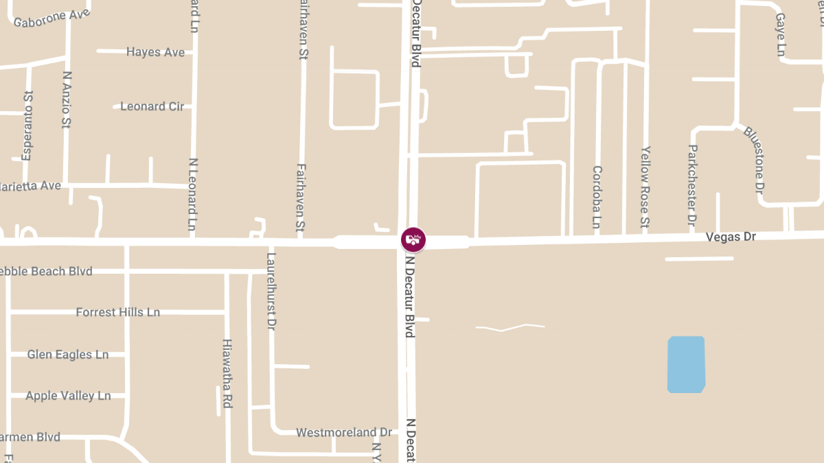 Injuries Reported in Crash at 1591 N Decatur Blvd