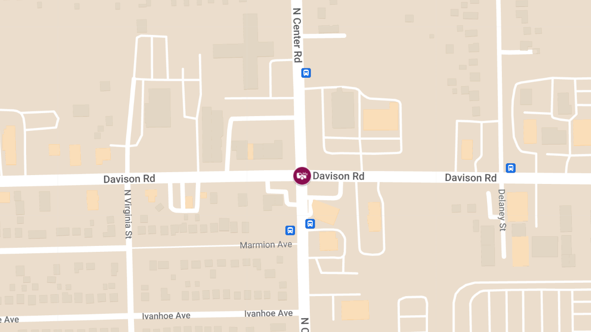 Injuries Reported in Crash at Davison Rd & N Center Rd