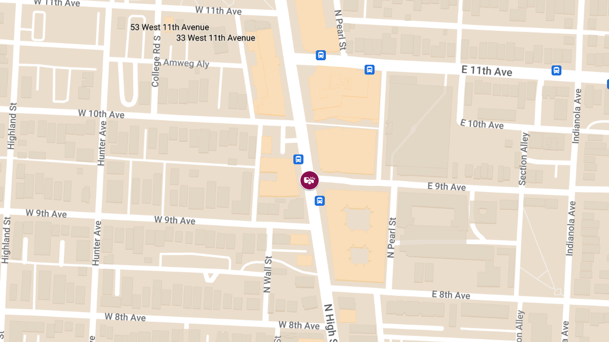 Injuries Reported in Crash at E 9th Ave & N High St