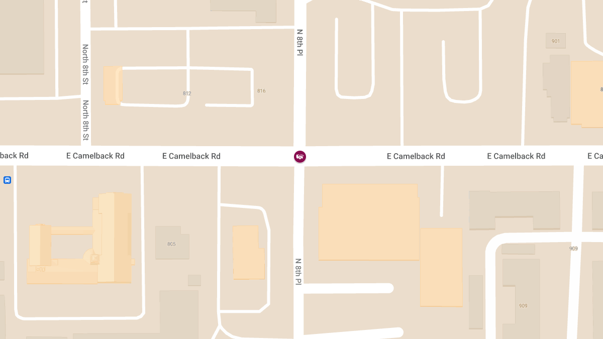 Injuries Reported in Crash at E Camelback Rd & N 8th Pl