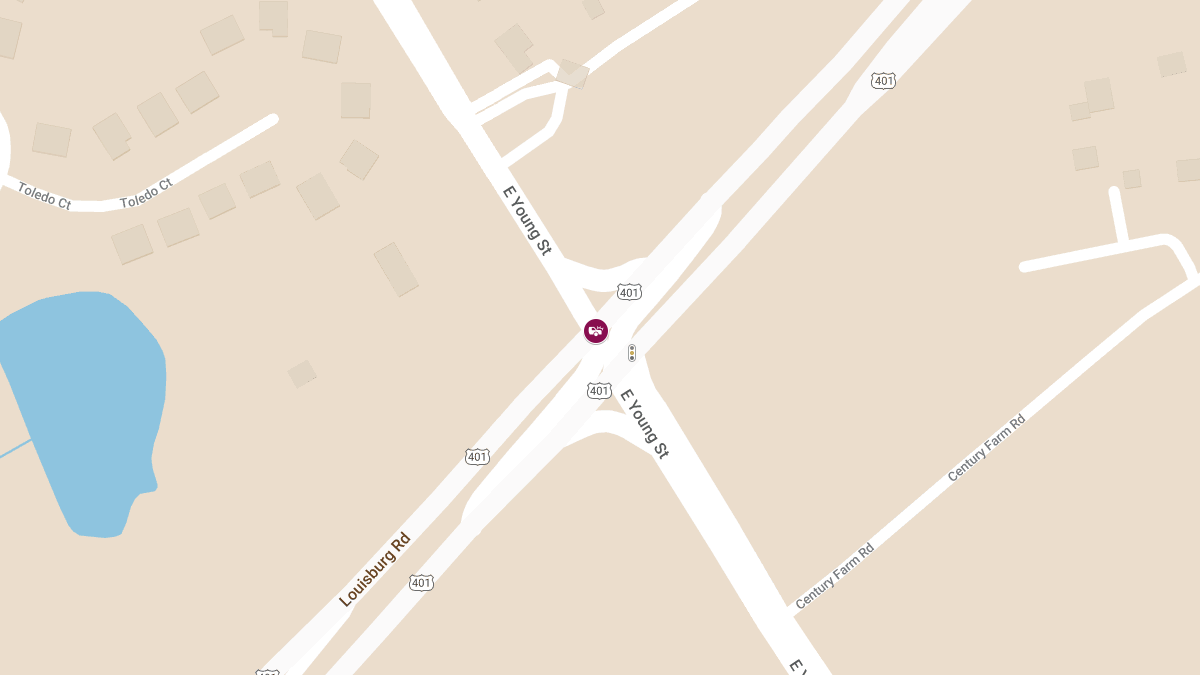 Injuries Reported in Crash at E Young St & Louisburg Rd