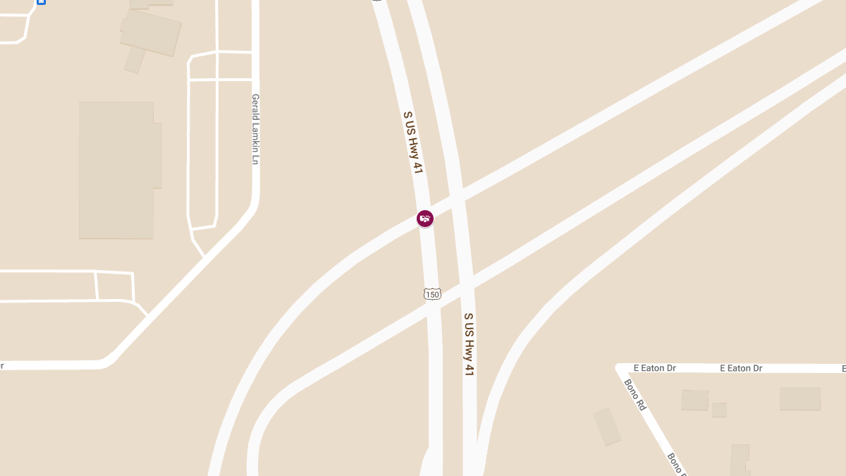 Injuries Reported in Crash at US 641 and US 41