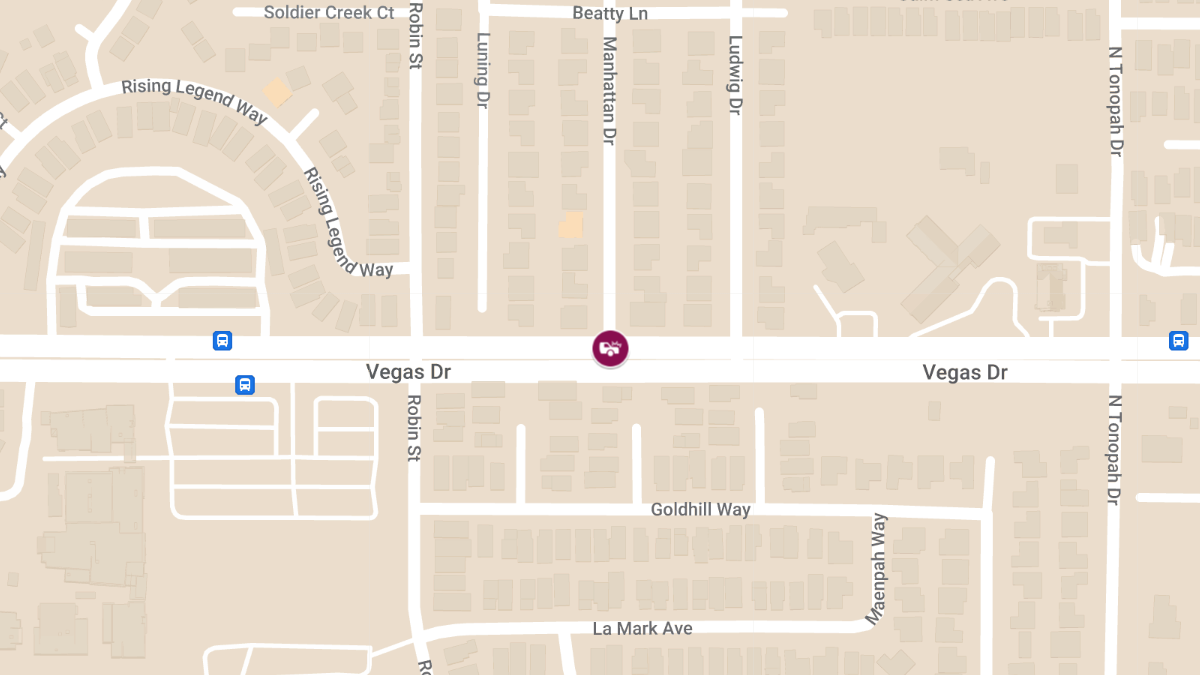 Injuries Reported in Crash at Vegas Dr & Manhattan Dr