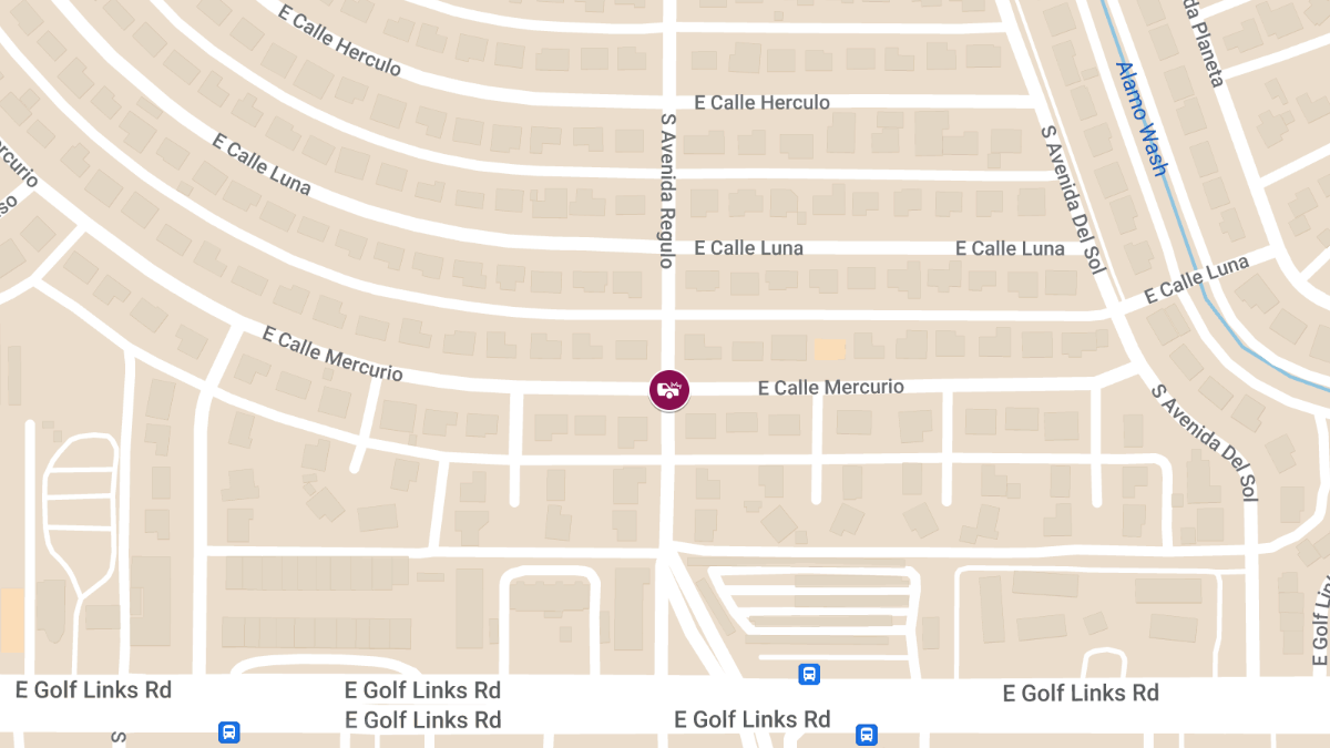 Injuries Reported in Crash on E Calle Mercurio near S Avenida Regulo