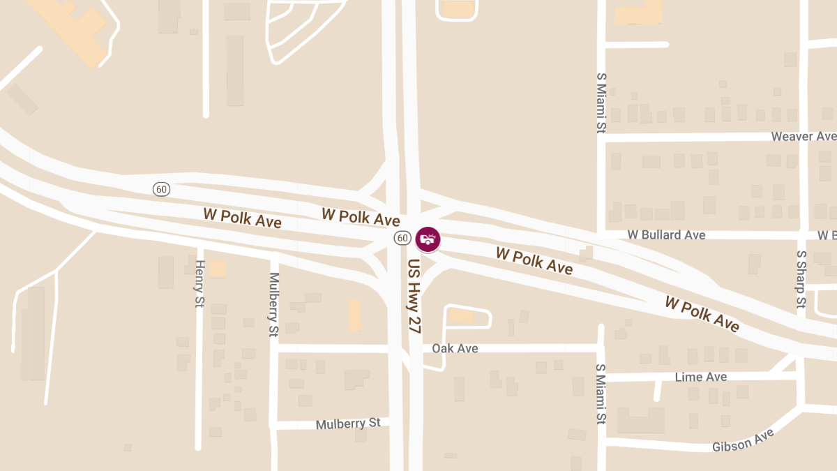 Injuries Reported in Crash on Hwy 60, Road Temporarily Closed