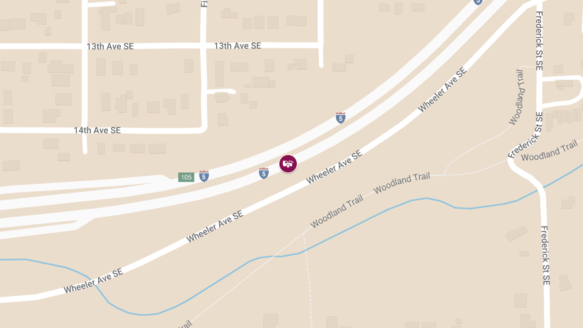 Injuries Reported in Crash on I-5 Near Milepost 107