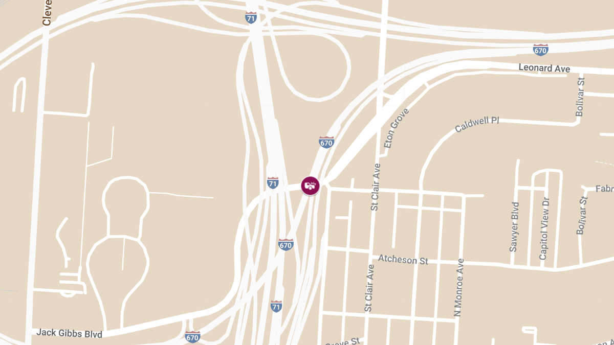 Injuries Reported in Crash on I-71 S Ramp to I-670 W near Fort Hayes Park