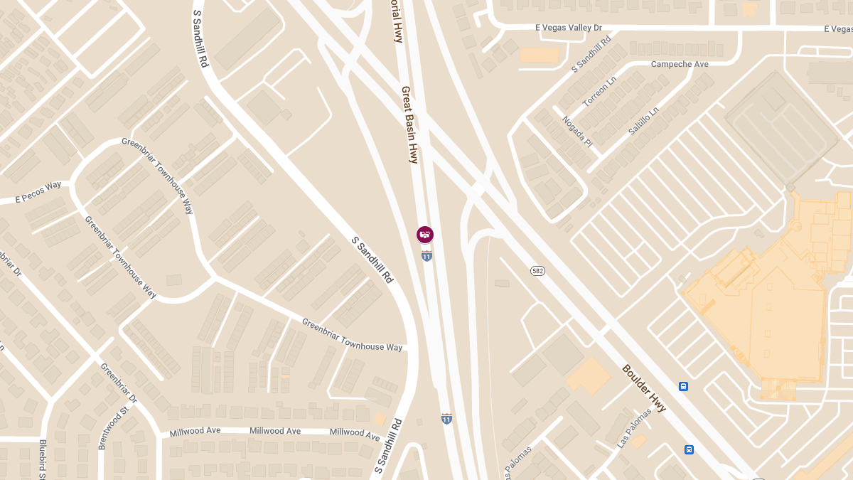 Injuries Reported in Crash on IR-11 N Near Boulder Hwy On-Ramp