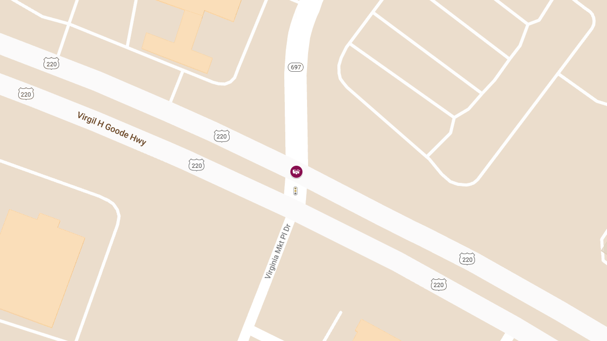 Injuries Reported in Rear-End Crash on Rt. 220 at Wirtz Rd