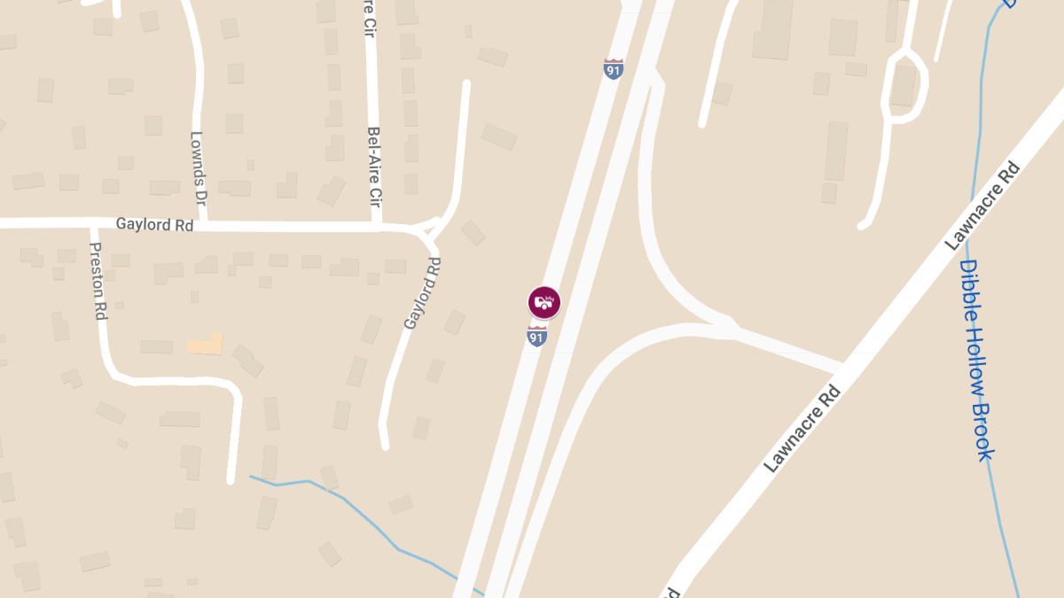 Injuries Reported in Two-Vehicle Rollover Crash on I-91 North Between Exits 35 and 36