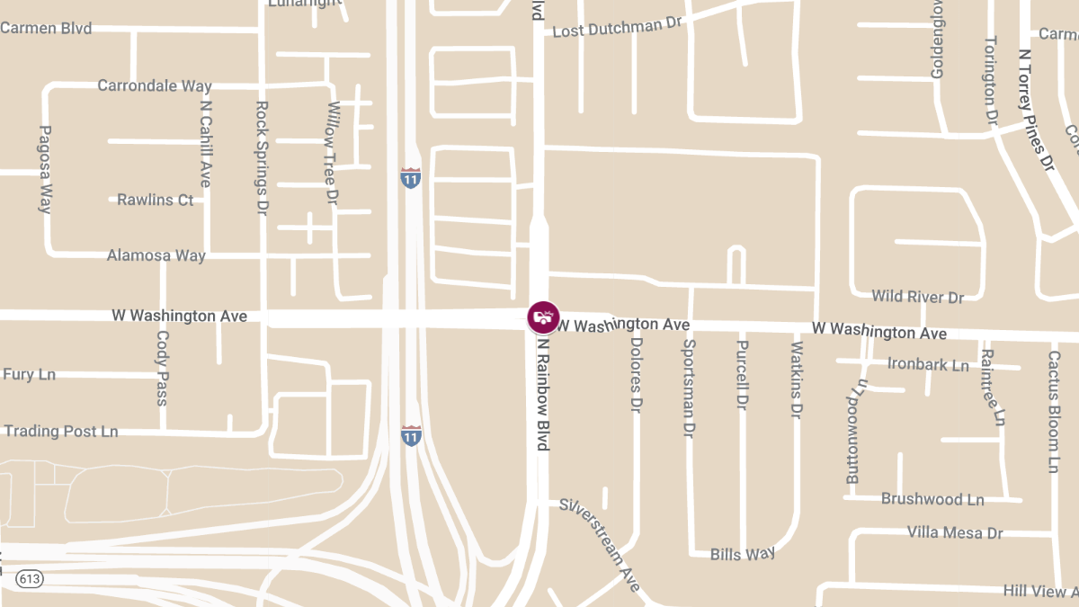 Injuries Reportes in Accident at W Washington Ave & N Rainbow Blvd