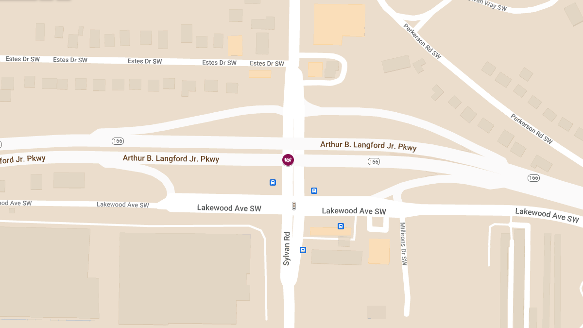 Injuries in Accident at Arthur Langford Pkwy W & Sylvan Rd SW