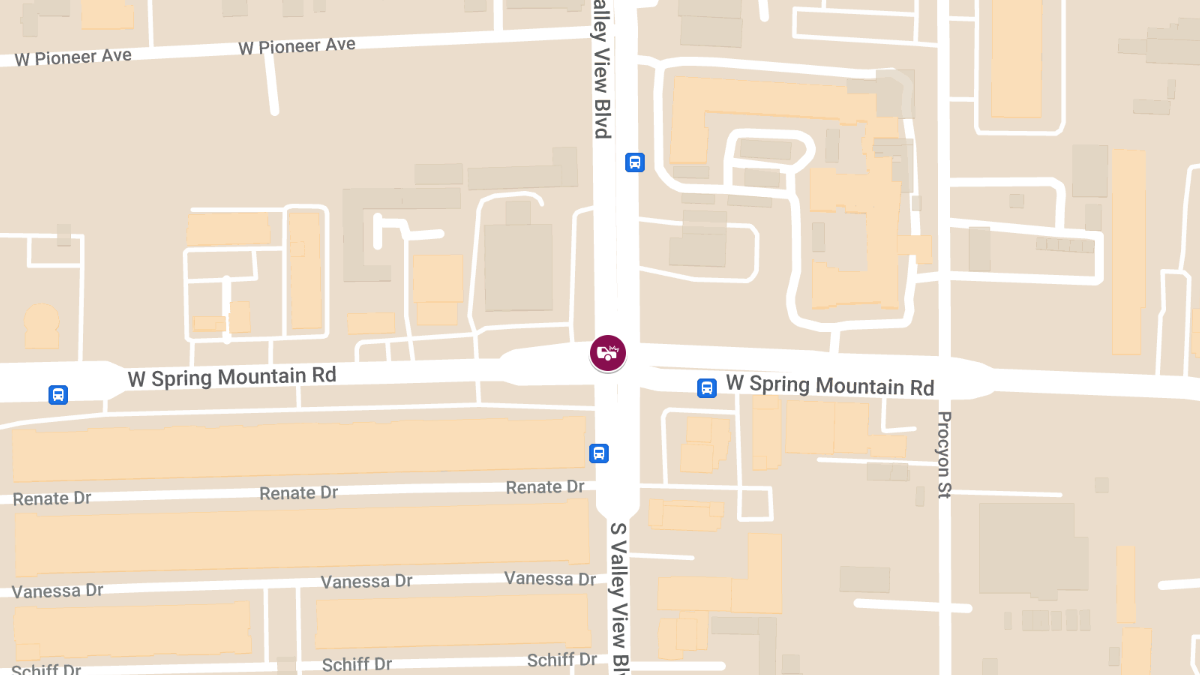 Injuries in Accident at S Valley View Blvd & Spring Mountain Rd