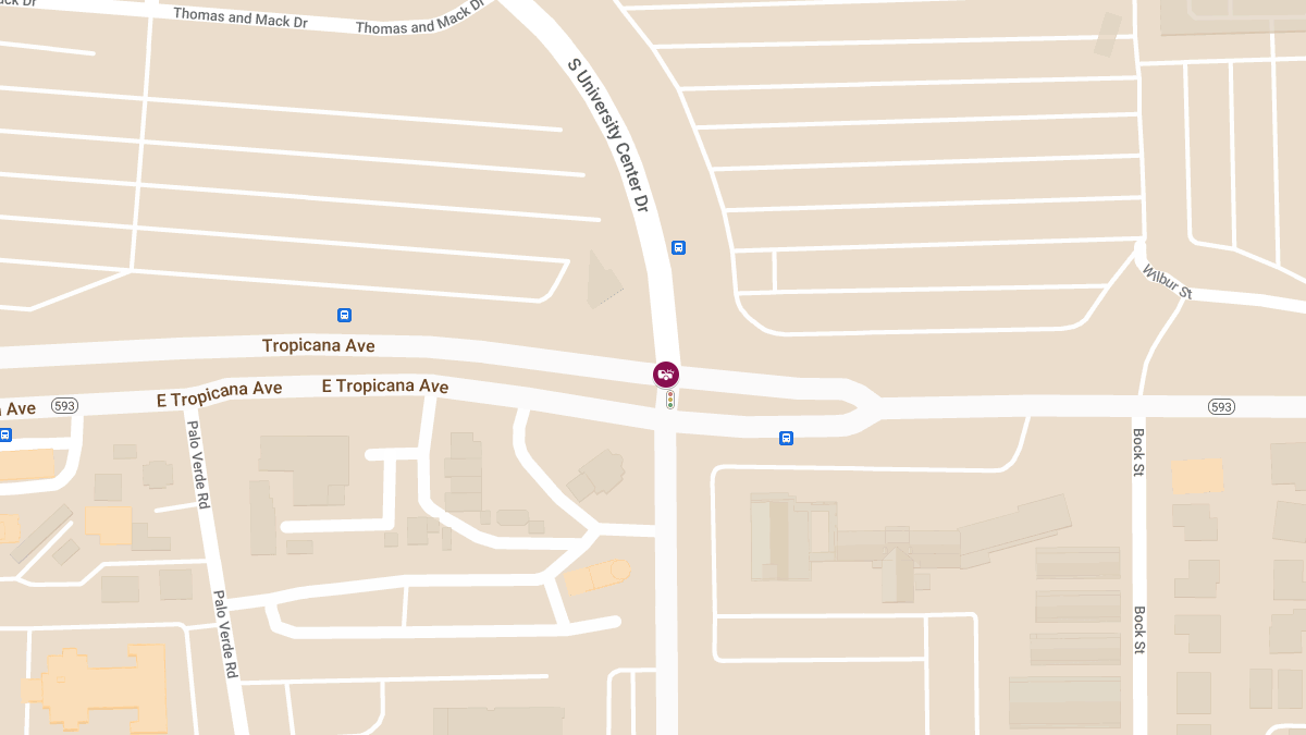 Injuries in Accident at University Center Dr & E Tropicana Ave