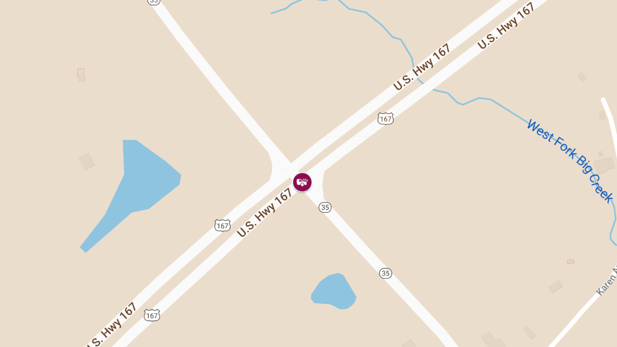 Injuries in Accident on SB U.S. Highway 167 near State Highway 35