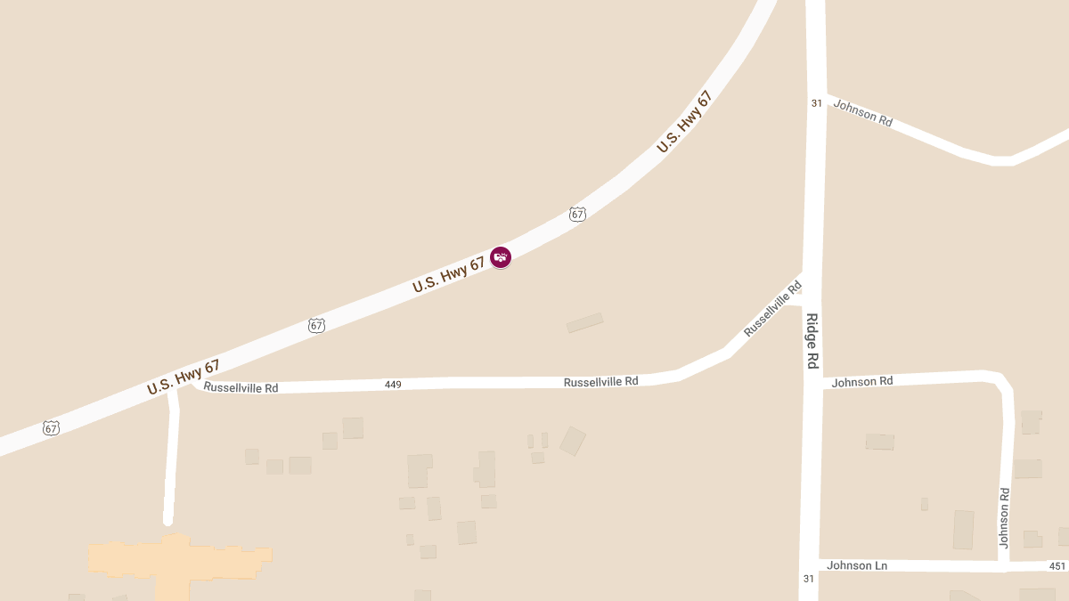 Vehicle Accident on Hwy 67 with Injuries