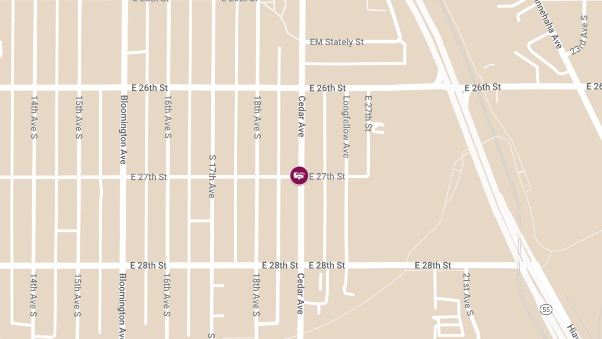 Injuries in Car Crash at Cedar Ave S & E 27th St