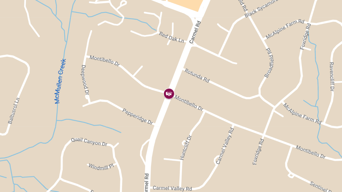 Injuries in Collision at Carmel Rd & Montibello Dr