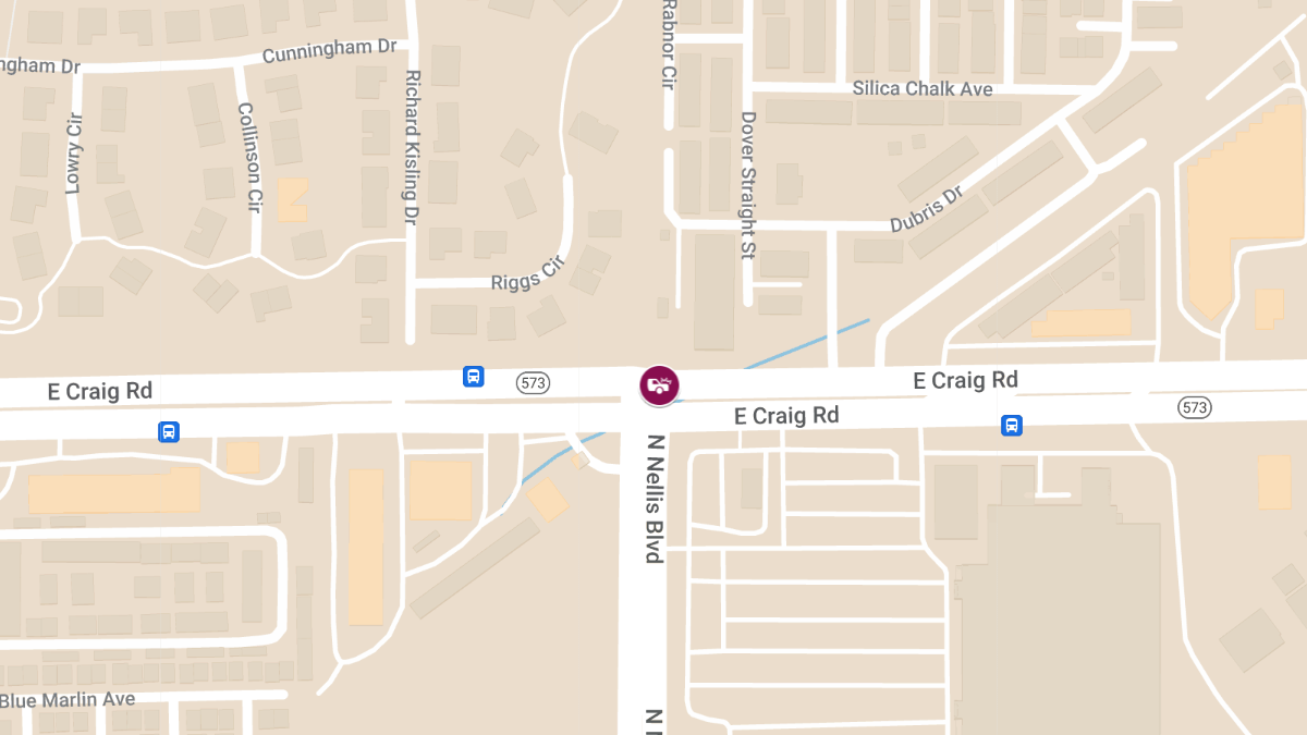 Injuries in Collision at E Craig Rd and N Nellis Blvd