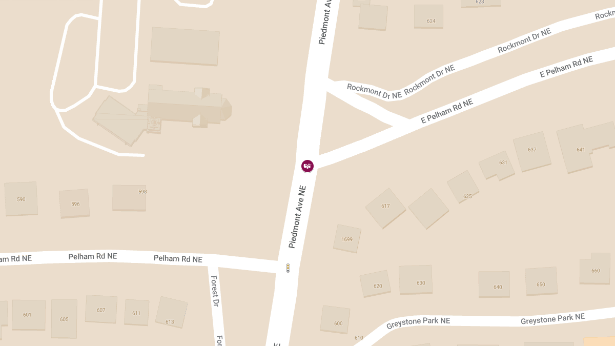 Injuries in Collision at E Pelham Rd NE & Piedmont Ave NE