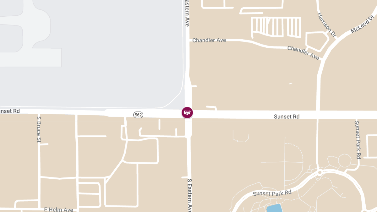 Injuries in Collision at E Sunset Rd & S Eastern Ave