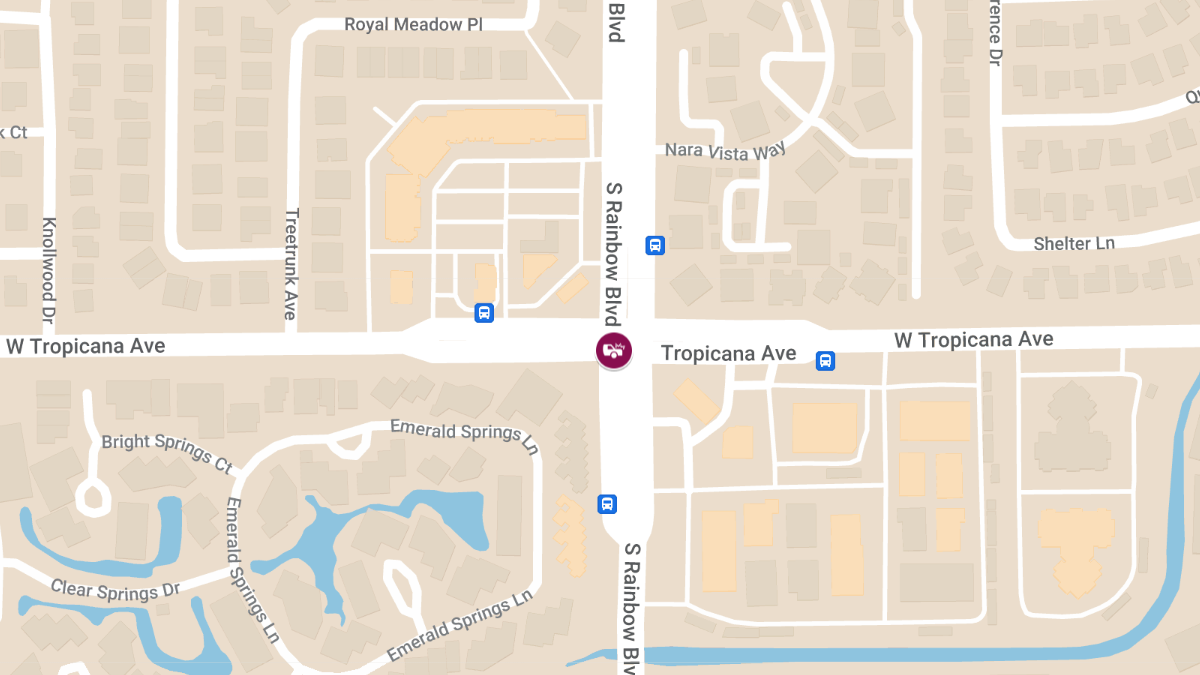 Injuries in Collision at S Rainbow Blvd & W Tropicana Ave