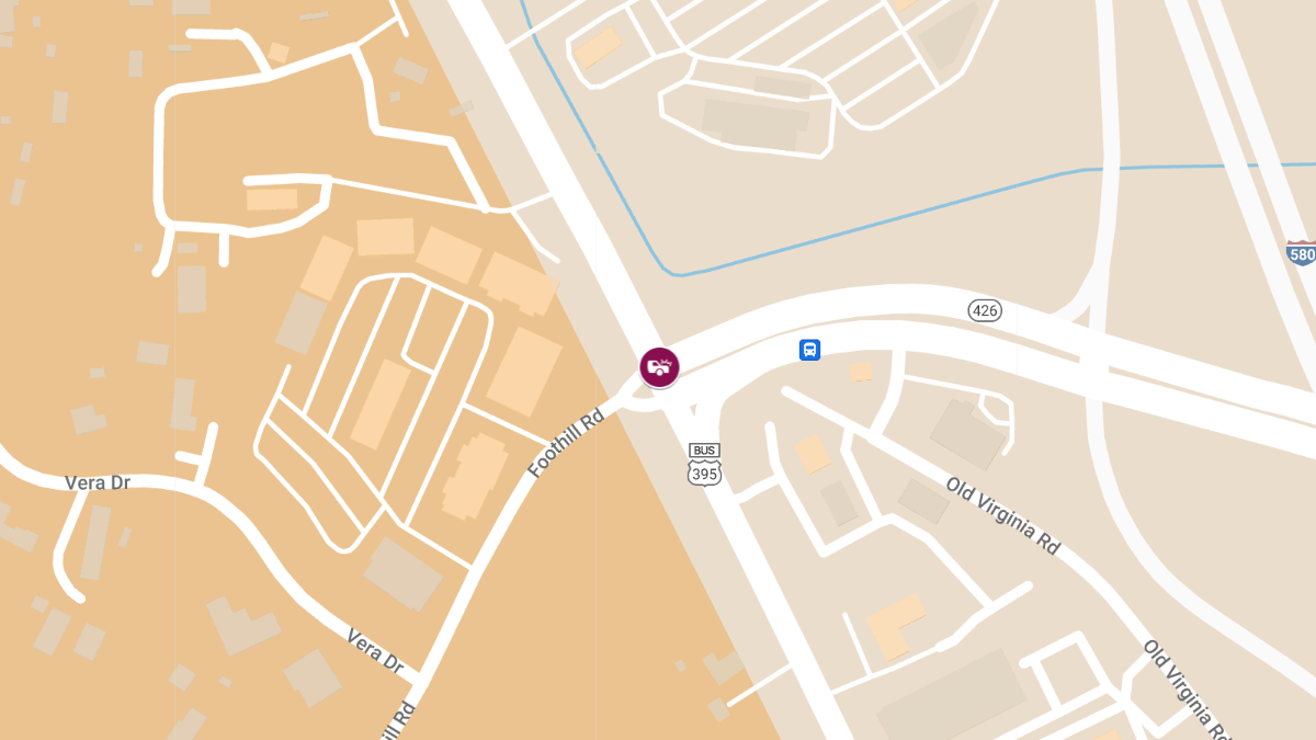 Injuries in Collision at S Virginia St & South Meadows Pkwy