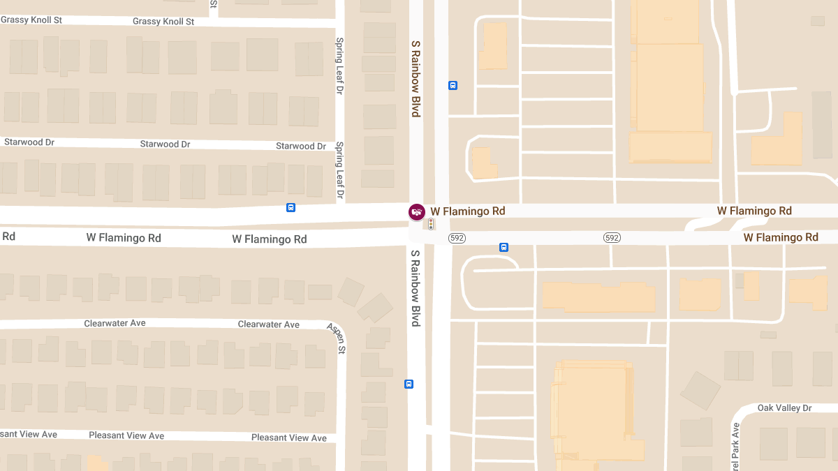Injuries in Collision at W Flamingo Rd & S Rainbow Blvd