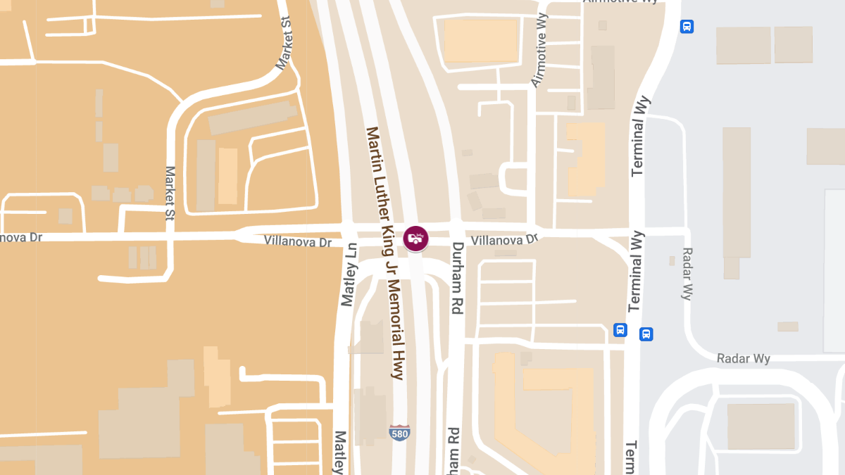 Injuries in Collision on I-580 N at Villanova Dr On-Ramp