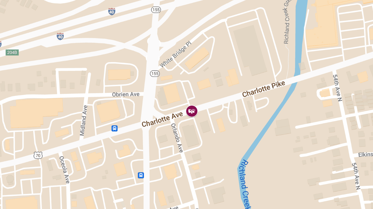 Injuries in Crash at 5521 Charlotte Pike