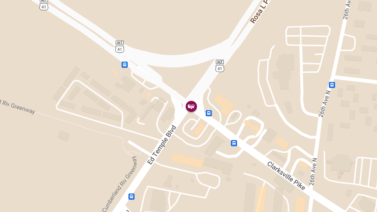 Injuries in Crash at Clarksville Pike & Ed Temple Blvd