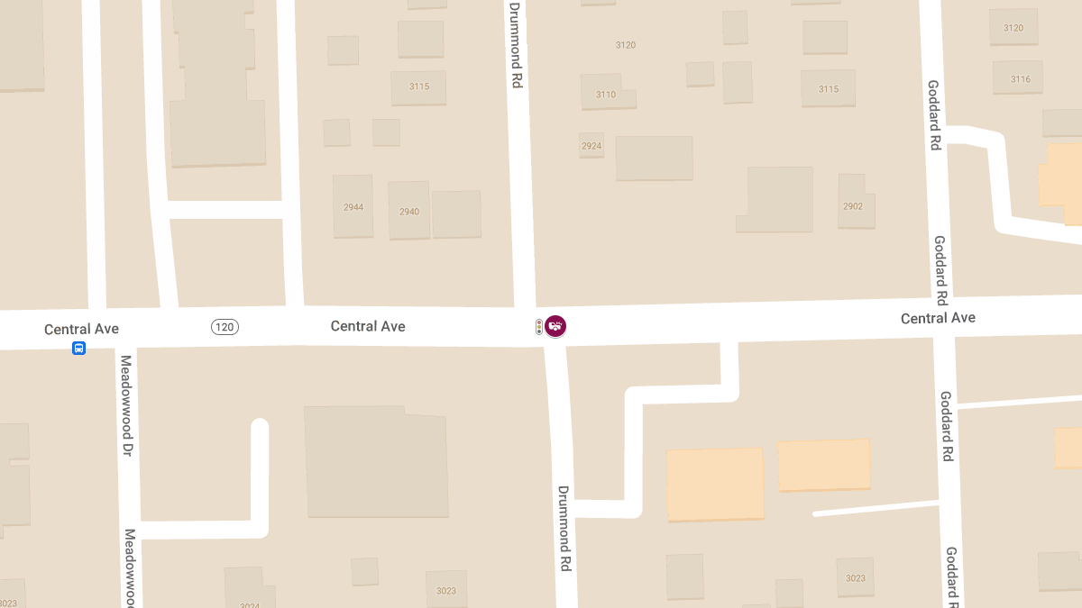 Injuries in Crash at Drummond Rd & W Central Ave