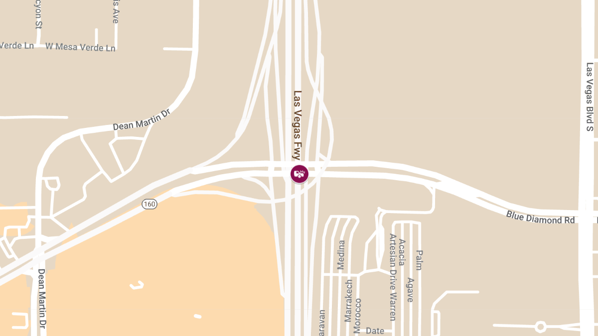 Injuries in Crash at I-15 S & Blue Diamond Rd SB Off-Ramp