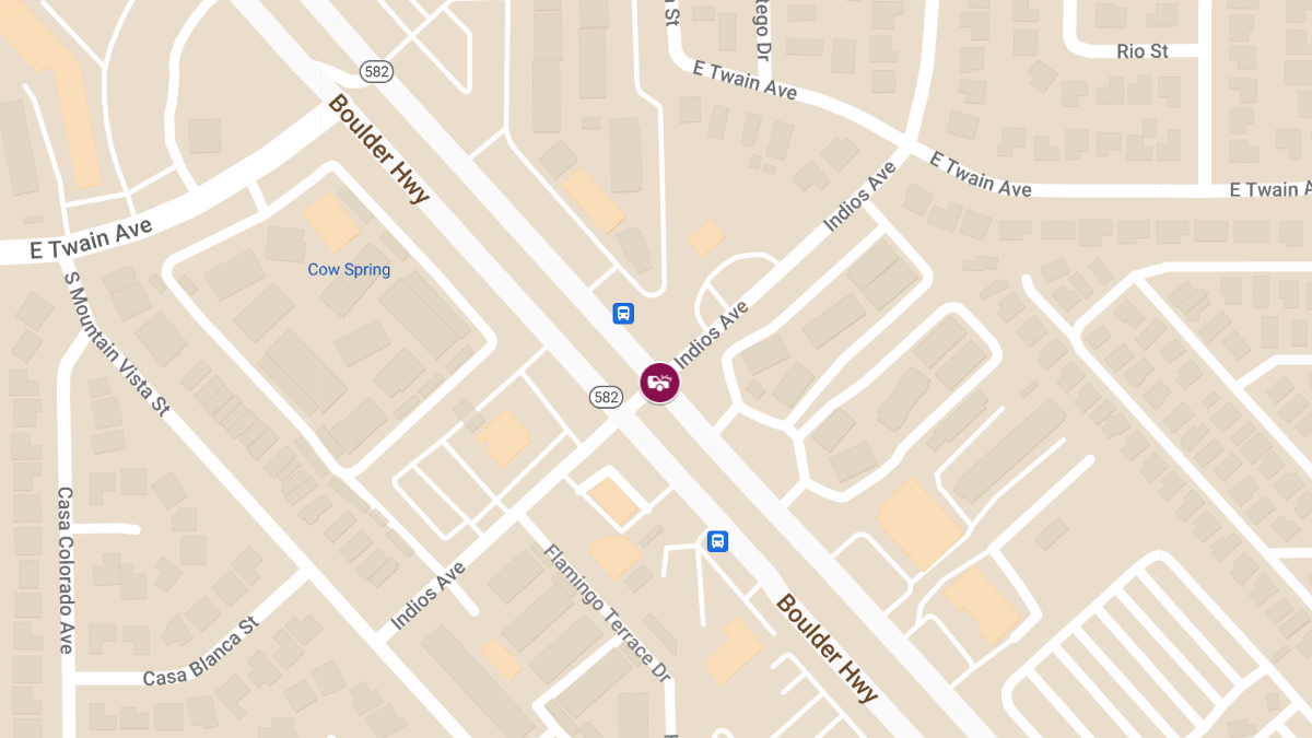 Injuries in Crash at Indios Ave & Boulder Hwy