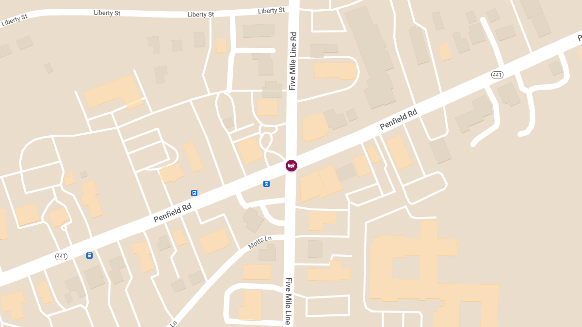 Injuries in Crash at Penfield Rd and Five Mile Line Rd