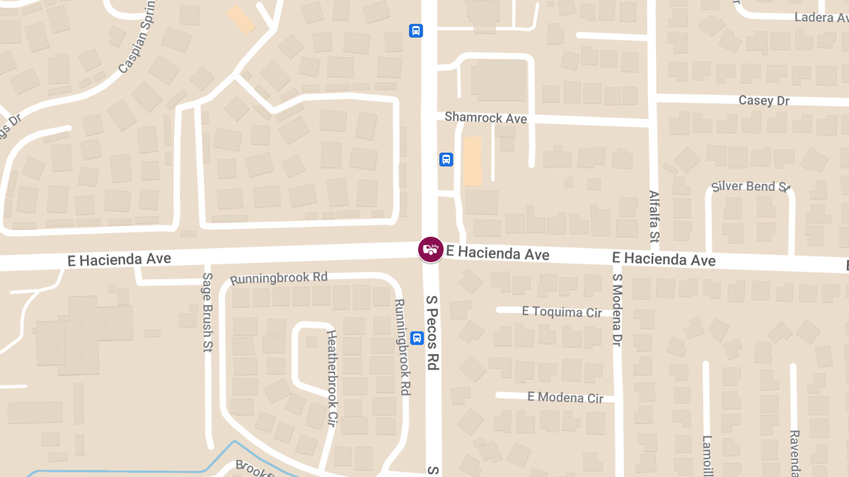 Injuries in Crash at S Pecos Rd & E Hacienda Ave