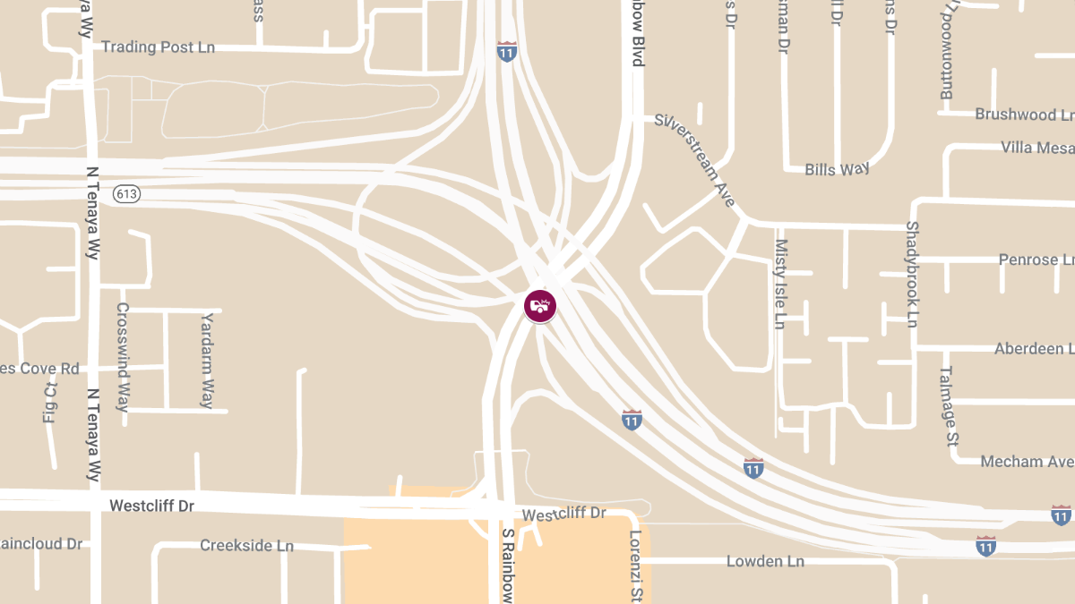 Injuries in Crash at SR 613 E & I-11 EB On-Ramp