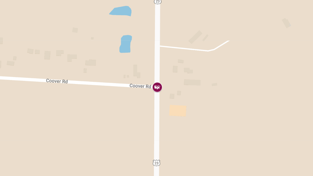 Injuries in Crash at US Highway 23 N & Coover Rd