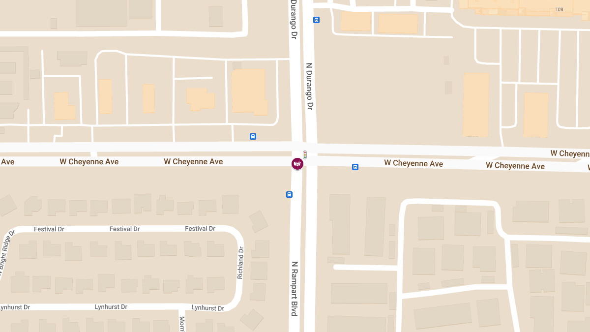 Injuries in Crash at W Cheyenne Ave & N Durango Dr