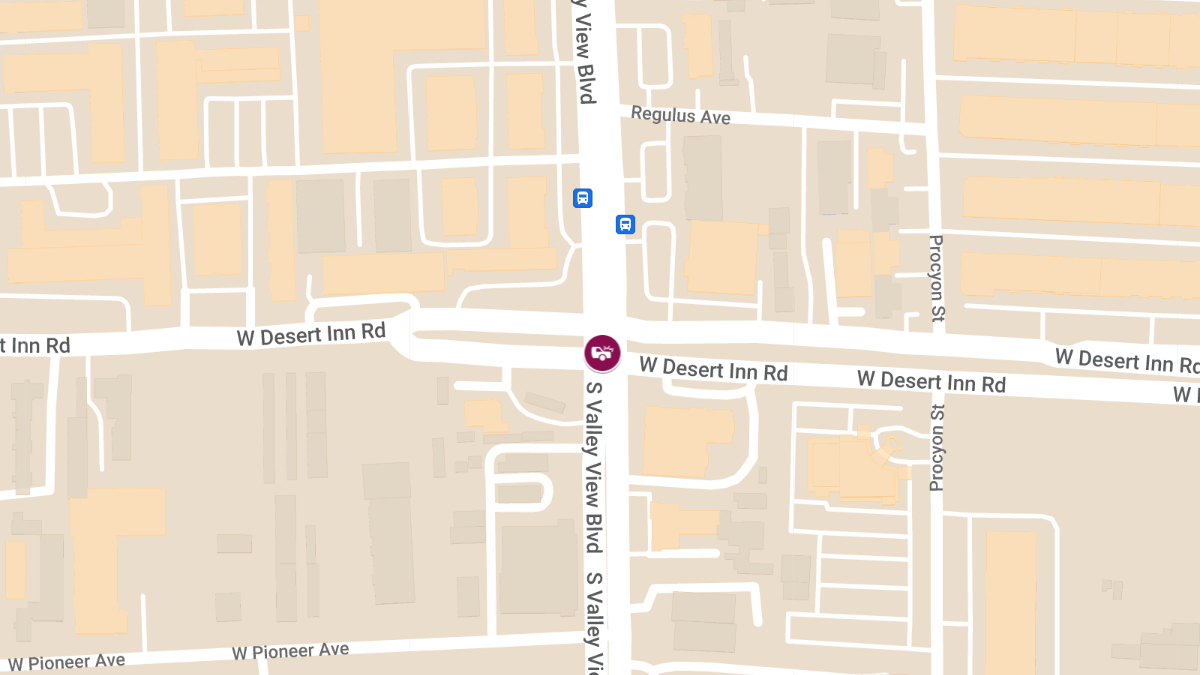 Injuries in Crash at W Desert Inn Rd & S Valley View Blvd